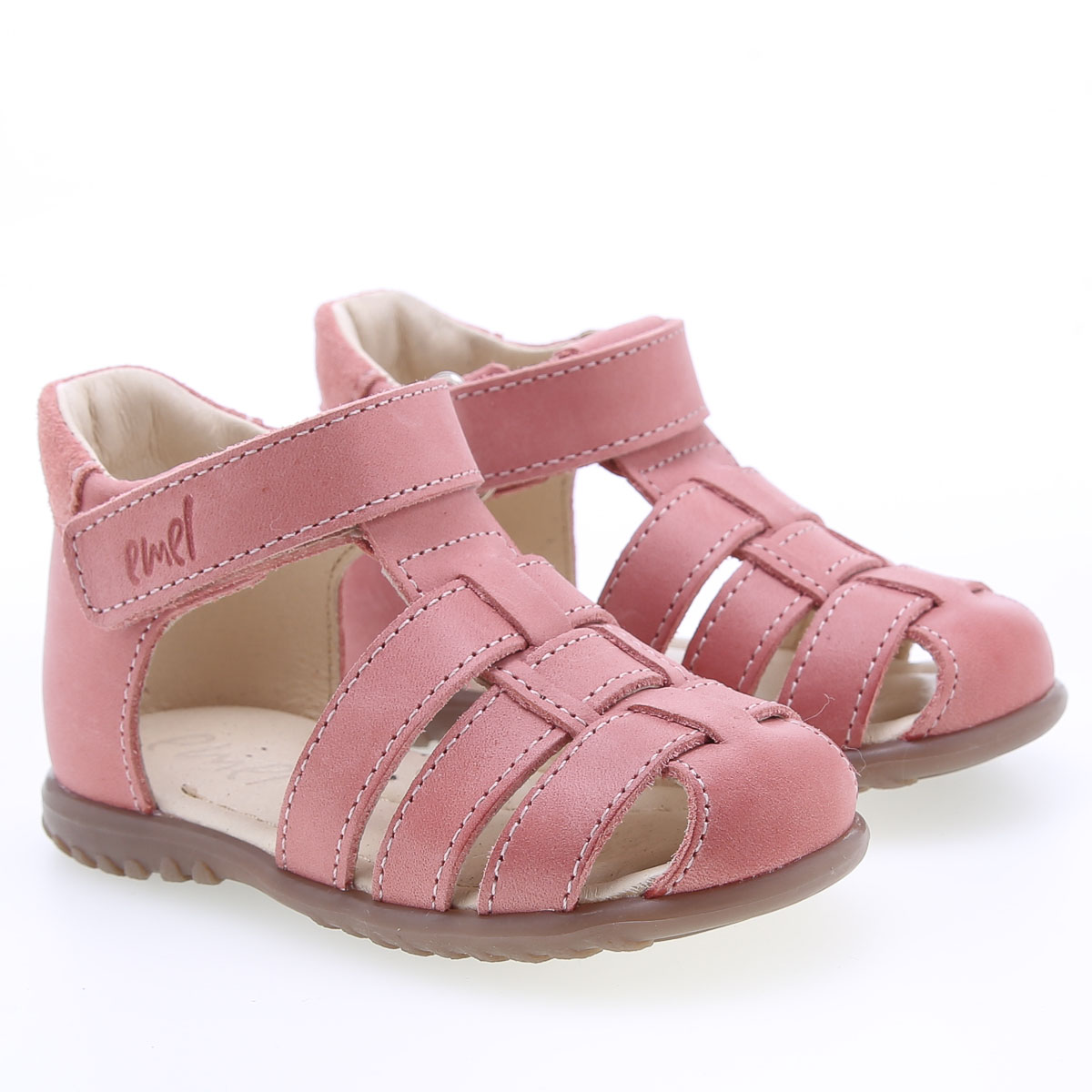 Panama Roczki® różowe sandały dziecięce ze skóry naturalnej - ES 1078-37 zdjęcie 1