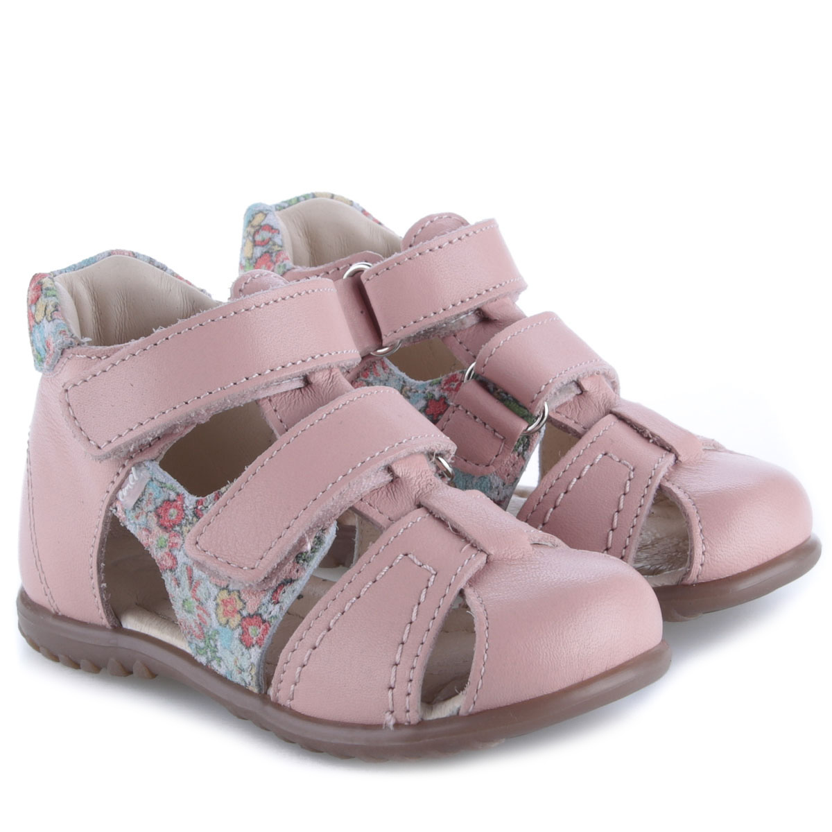 Ankara Roczki® różowe sandały dziecięce ze skóry naturalnej - ES 2437-38 zdjęcie 1