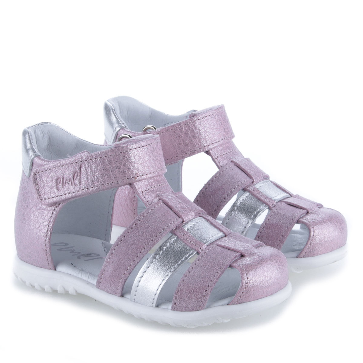 Panama Roczki® różowe sandały dziecięce ze skóry naturalnej - ES 1078-41 zdjęcie 1