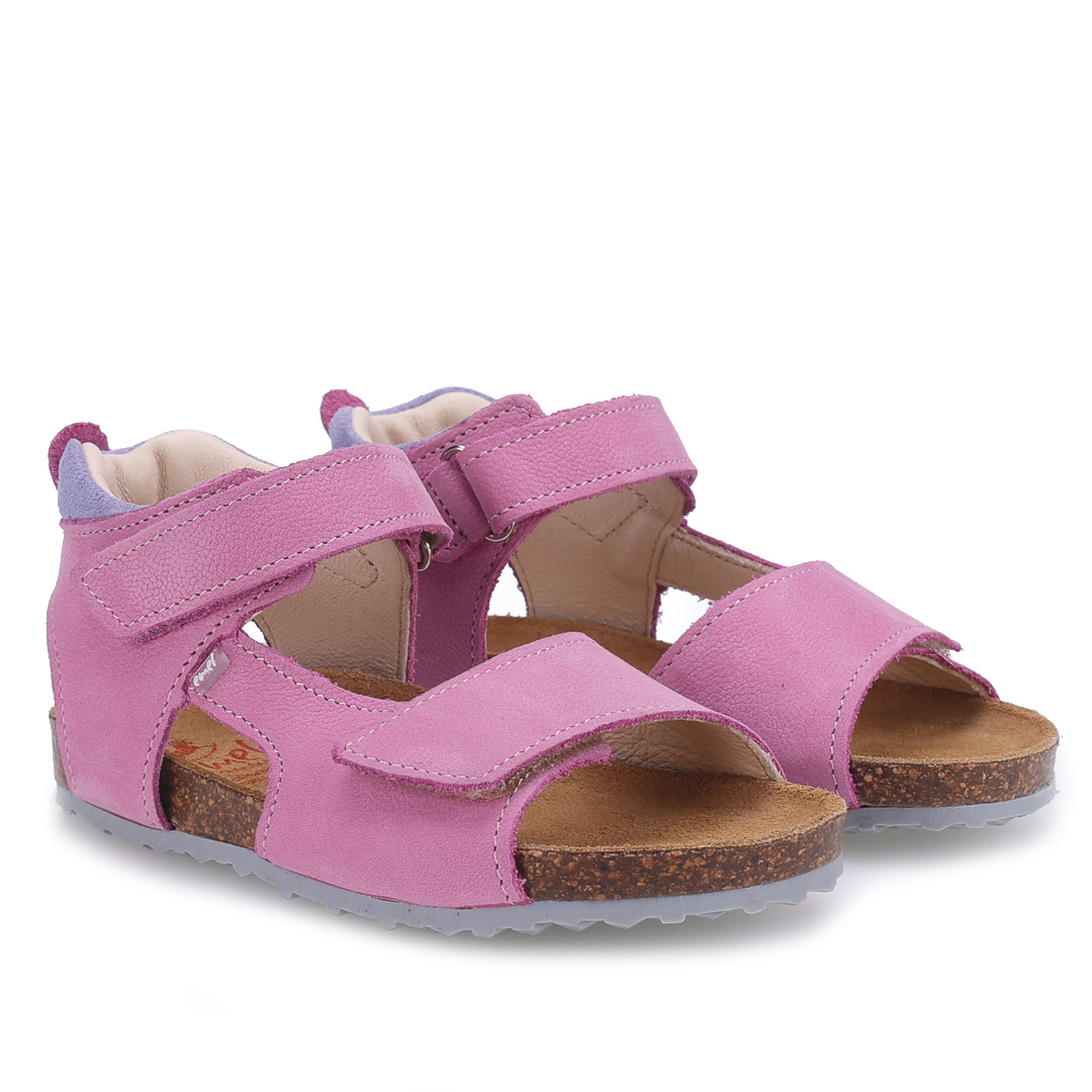 California różowe sandały dziecięce ze skóry naturalnej - E 2508-37 , E 2509-37 zdjęcie 1