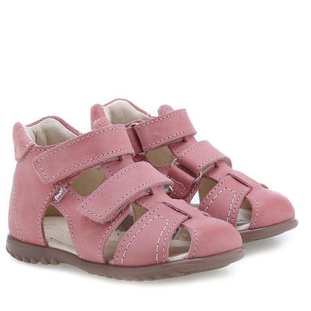 Ankara Roczki® różowe sandały dziecięce ze skóry naturalnej  - ES 2437-29 zdjęcie 1