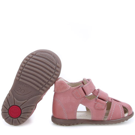 Ankara Roczki® różowe sandały dziecięce ze skóry naturalnej  - ES 2437-29 zdjęcie 2