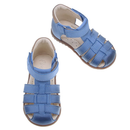 Panama Roczki® niebieskie sandały dziecięce ze skóry naturalnej - ES 1078-4 zdjęcie 2