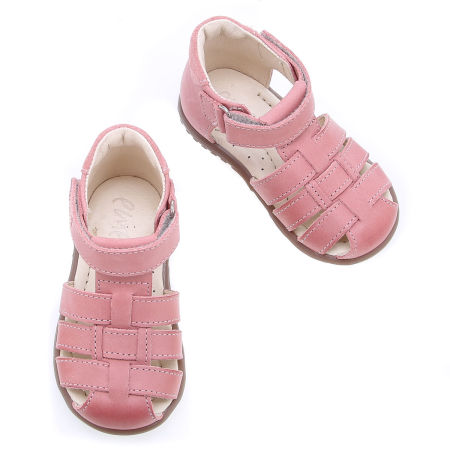 Panama Roczki® różowe sandały dziecięce ze skóry naturalnej - ES 1078-37 zdjęcie 2