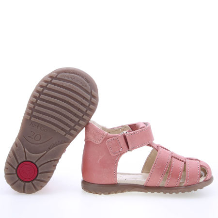Panama Roczki® różowe sandały dziecięce ze skóry naturalnej - ES 1078-37 zdjęcie 4