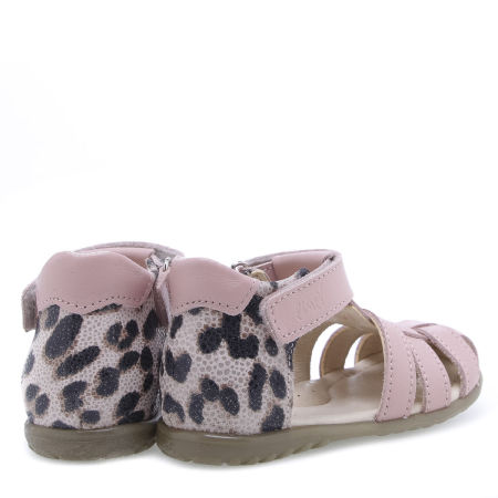Panama Roczki® różowe sandały dziecięce ze skóry naturalnej - ES 1078A-3 zdjęcie 4