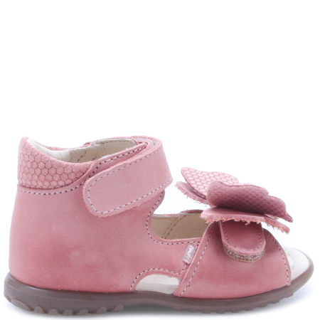 Malaga Roczki® różowe sandały dziecięce ze skóry naturalnej - ES 2428E zdjęcie 2