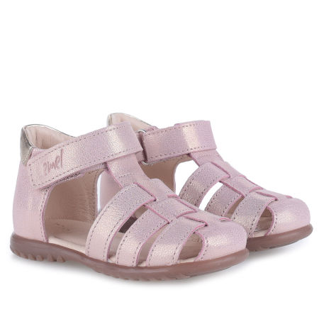 Panama Roczki® różowe sandały dziecięce ze skóry naturalnej - ES 1078-46 zdjęcie 4