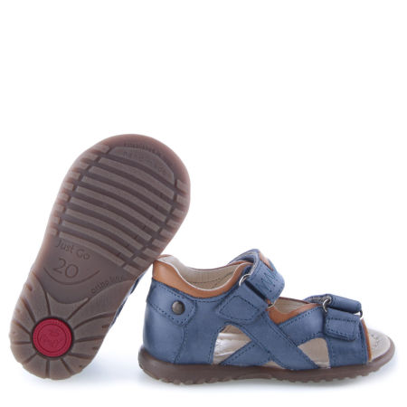 Acapulco Roczki® niebieskie sandały dziecięce ze skóry naturalnej  - ES 2086-22 zdjęcie 3