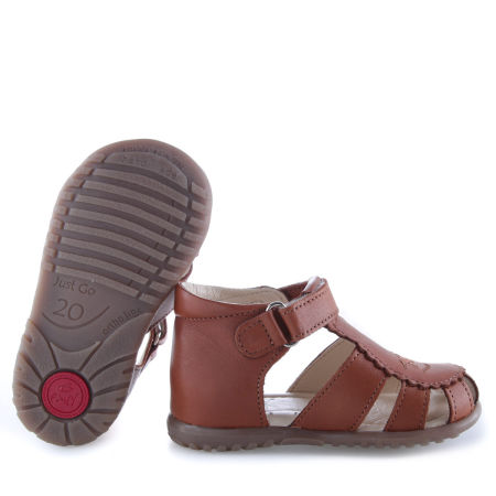 Texas Roczki® brązowe sandały dziecięce ze skóry naturalnej - ES 1670-14 zdjęcie 4