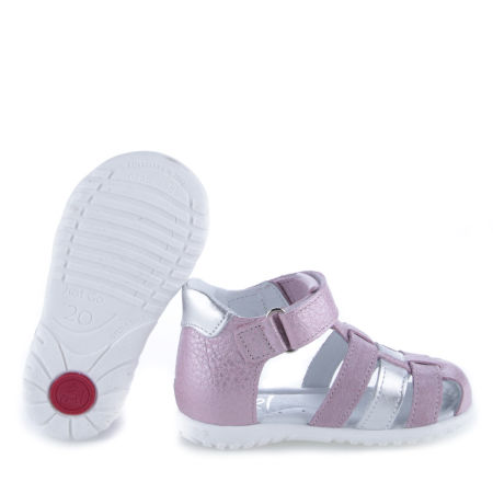 Panama Roczki® różowe sandały dziecięce ze skóry naturalnej - ES 1078-41 zdjęcie 2