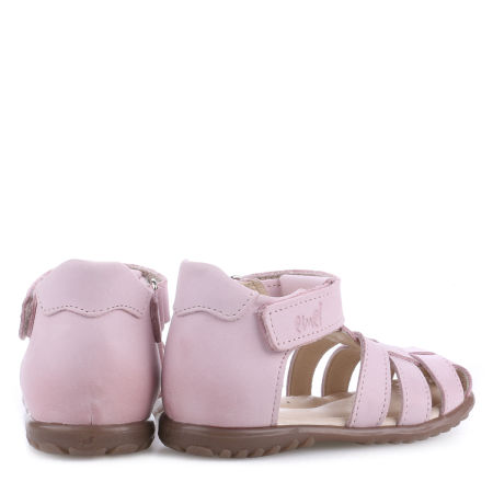 Panama Roczki® różowe sandały dziecięce ze skóry naturalnej - ES 1078N zdjęcie 3