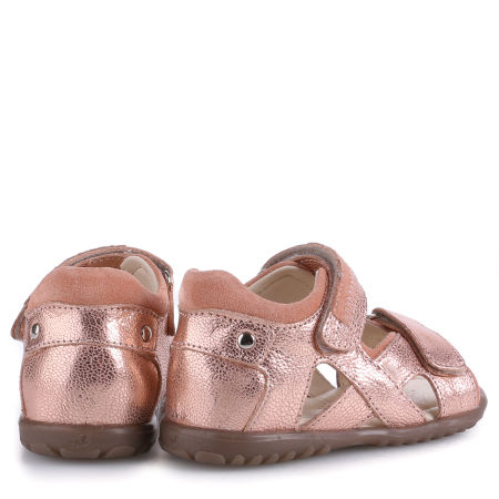 Acapulco Roczki® różowo-złote sandały dziecięce ze skóry naturalnej - ES 2086-35 zdjęcie 2