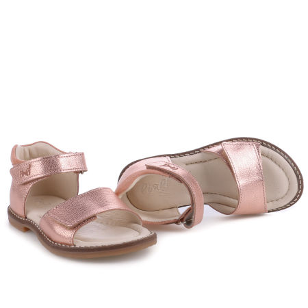 Positano różowe sandały dziecięce ze skóry naturalnej - E 2681B zdjęcie 2