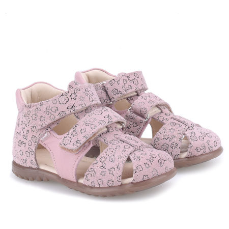 Ankara Roczki® różowe sandały dziecięce ze skóry naturalnej - ES 2437E-5 zdjęcie 1