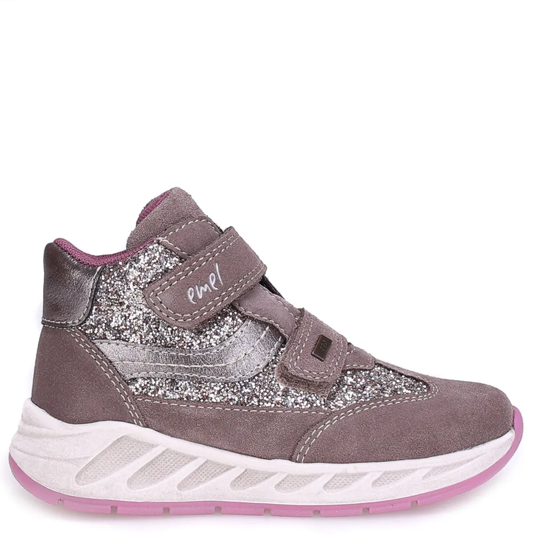 Emily Starling beżowe trzewiki dziecięce ze skóry naturalnej