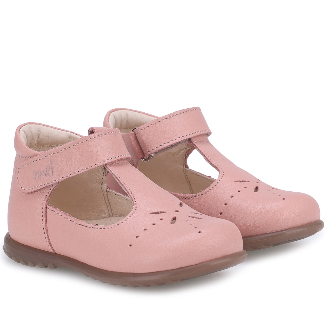 Portofino Roczki® różowe baleriny dziecięce ze skóry naturalnej - ES 2409F zdjęcie 1