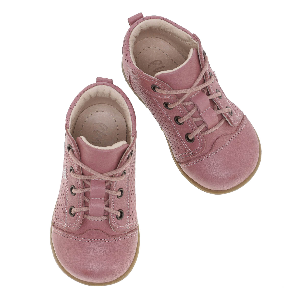 Boston Roczki® różowe trzewiki dziecięce ze skóry naturalnej - ES 2429-25 zdjęcie 1