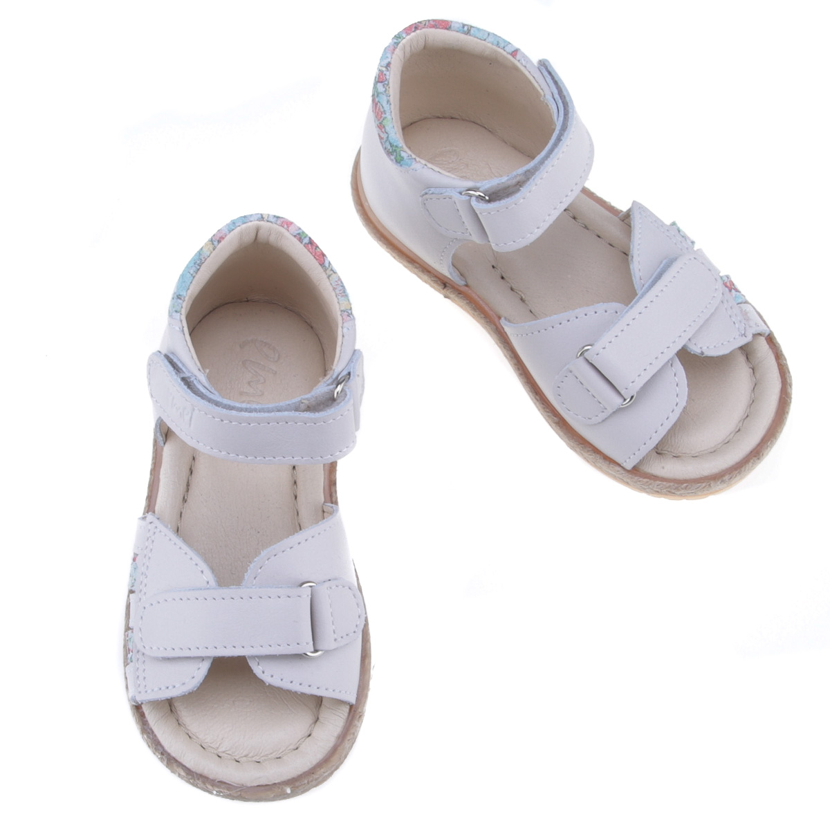 Tuluza off-white sandały dziecięce ze skóry naturalnej zdjęcie 1