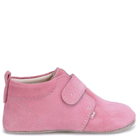 Niechodki różowe ze skóry naturalnej na rzep