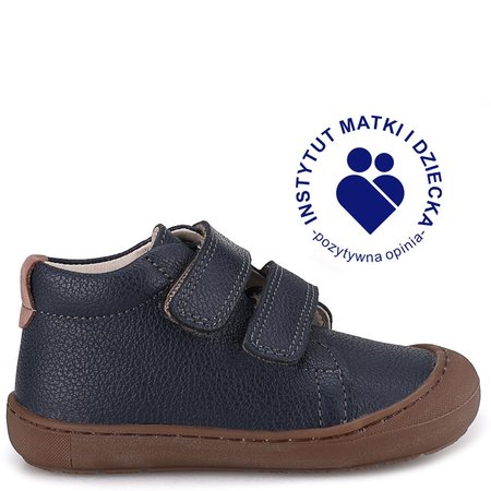 Lima barefoot granatowe trampki dziecięce ze skóry naturalnej