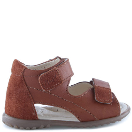 Malibu Roczki® brązowe sandały dziecięce ze skóry naturalnej