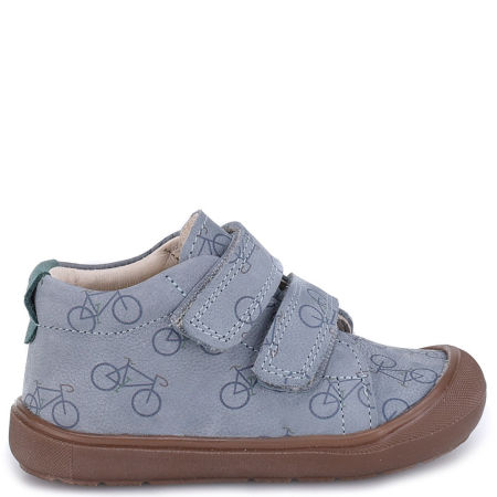 Lima barefoot niebieskie trampki dziecięce ze skóry naturalnej