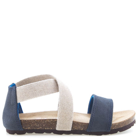 Manila granatowe sandały dziecięce ze skóry ekologicznej