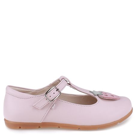 Lorena różowe baleriny dziecięce ze skóry naturalnej