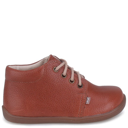 Arno barefoot brązowe trzewiki dziecięce ze skóry naturalnej