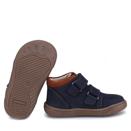 Gobi barefoot granatowe trampki dziecięce ze skóry naturalnej zdjęcie 2