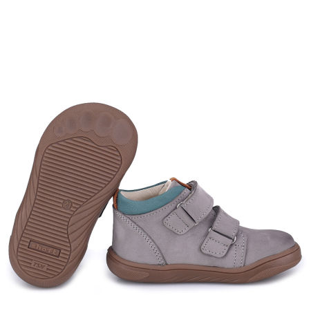 Gobi barefoot szare trampki dziecięce ze skóry naturalnej zdjęcie 2