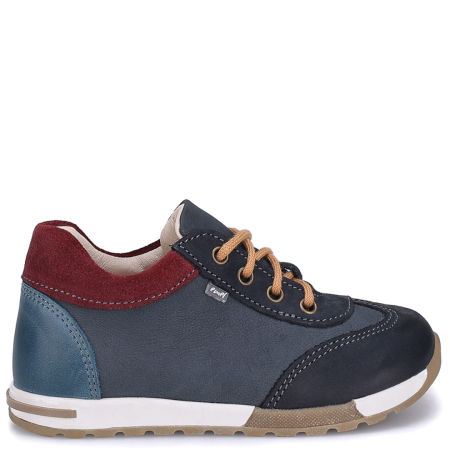 Forest granatowe trampki dziecięce ze skóry naturalnej