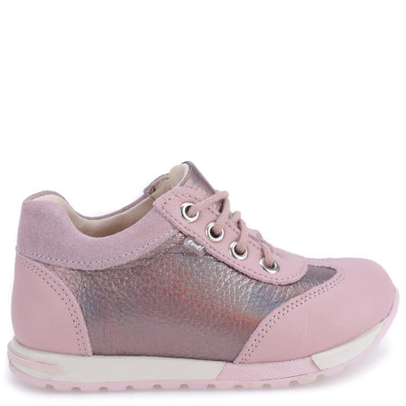 Forest różowe trampki dziecięce ze skóry naturalnej