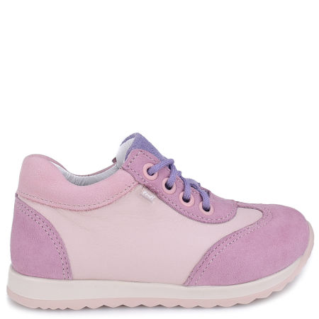 Forest fioletowe trampki dziecięce ze skóry naturalnej