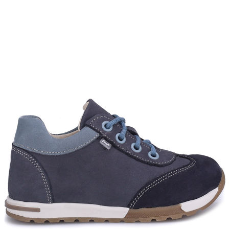 Forest grafitowe trampki dziecięce ze skóry naturalnej