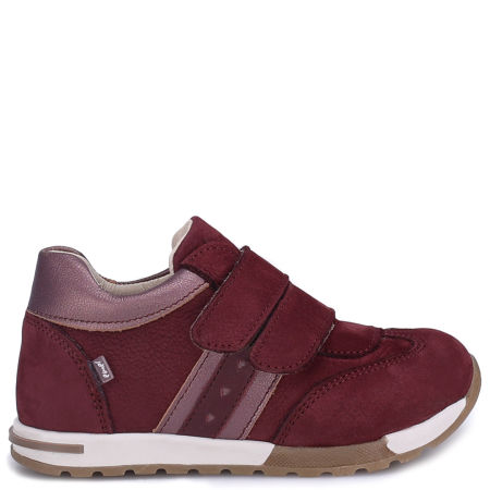 Colorado bordowe trampki dziecięce ze skóry naturalnej