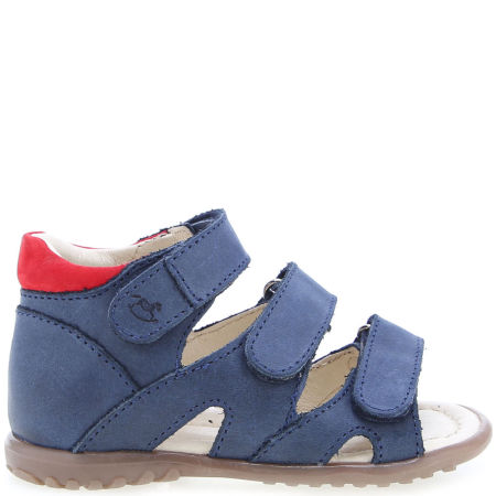 Beni Roczki® granatowe sandały dziecięce ze skóry naturalnej