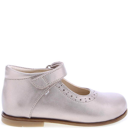 Milano Roczki® złote baleriny dziecięce ze skóry naturalnej