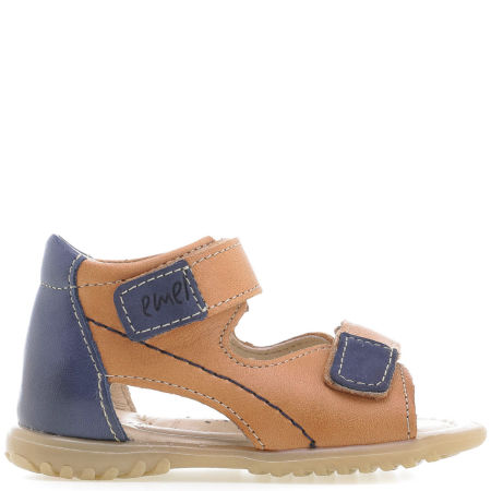 Malibu Roczki® brązowe sandały dziecięce ze skóry naturalnej