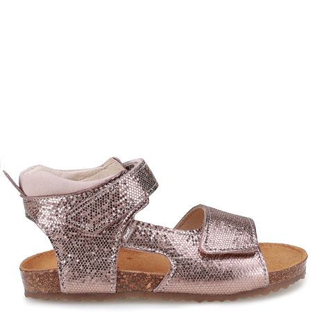 California złote sandały dziecięce ze skóry naturalnej