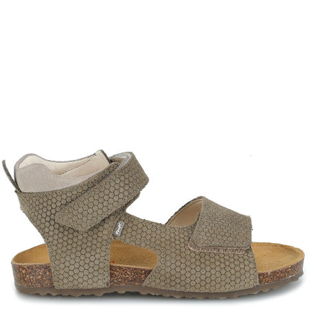 California zielone sandały dziecięce ze skóry naturalnej