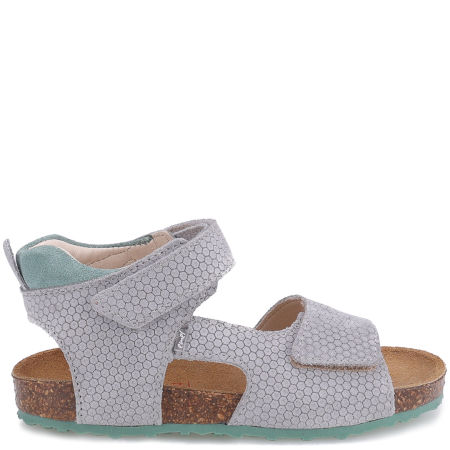 California szare sandały dziecięce ze skóry naturalnej