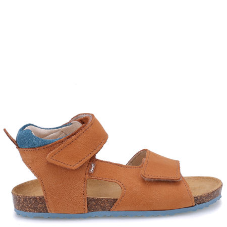 California brązowe sandały dziecięce ze skóry naturalnej