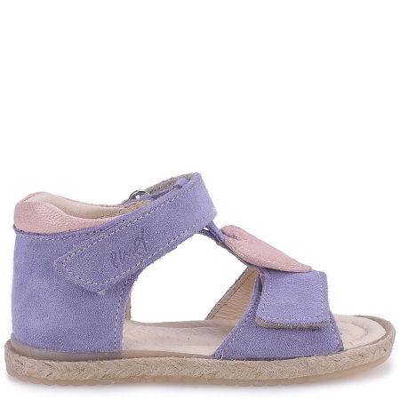 Florida fioletowe sandały dziecięce ze skóry naturalnej