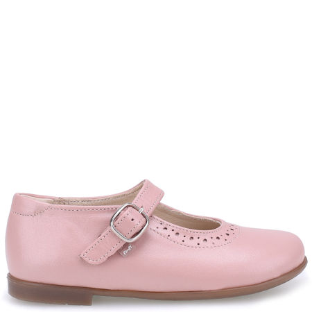 Bella różowe baleriny dziecięce ze skóry naturalnej