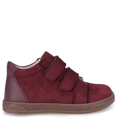 Amsterdam bordowe trzewiki dziecięce ze skóry naturalnej