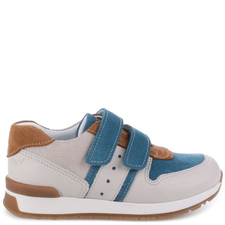 Hamburg białe trampki dziecięce ze skóry naturalnej