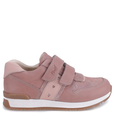 Hamburg różowe trampki dziecięce ze skóry naturalnej