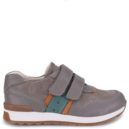 Hamburg szare trampki dziecięce ze skóry naturalnej
